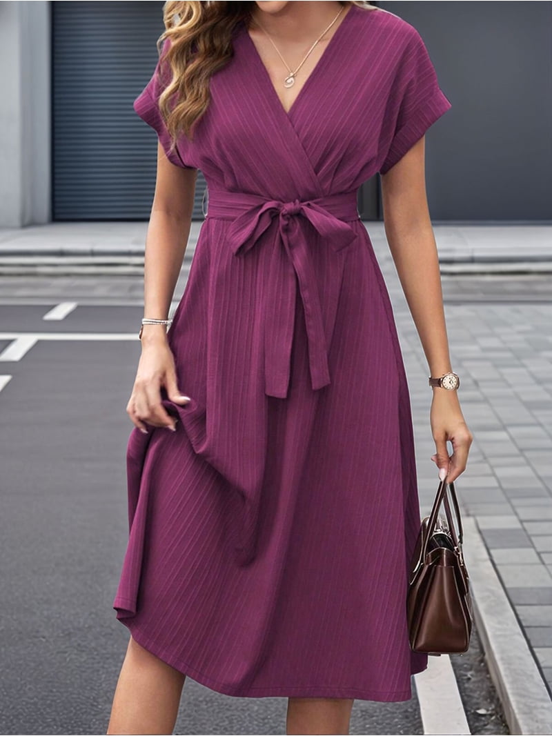 red wrap dress casual Red Satin Mini Wrap Dress | LITA COUTURE