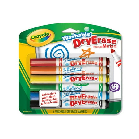 crayola markers washable dry erase walmart 6pk