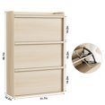 thumbnail image 4 of Shoe Cabinet with 3 Flip Drawers, Modern Shoe Storage for Entryway, Wooden Shoe Organizer Cabinet with Adjustable Shelf, Hidden Shoe Rack for Hallway, Living Room, Natural, 4 of 6