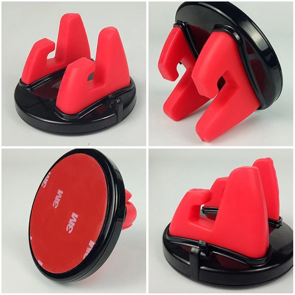 2 Packs Phone Holder 360 Rotate Stand For Phone Gps Mount For Car, Office & Home