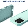thumbnail image 4 of TECH CIRCLE Back Cover Case, for iPhone 16 Pro Max Case 6.9-Inch (2024), Plastic Shell Silicone Protective Shockproof Phone Case, Slim Fit Lightweight Basic Case for Women Men, Mint, 4 of 5