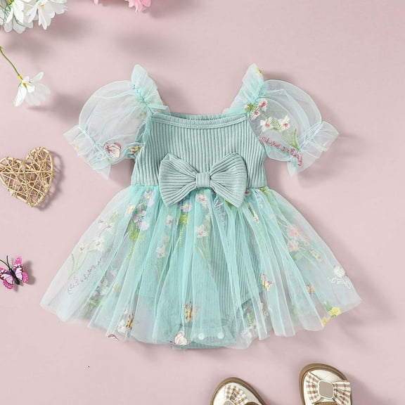 Girl Baby Clothes Baby Rompers Girl Dresses Outfits Girl First Birthday Outfit Baby Girl Clothes 3-6 Months