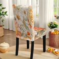 thumbnail image 5 of TSOVTHRID Bird Peony Rose Flower Print 7 Pcs Table Cloth with Chair Covers Set Easy-Clean Elastic Rectangle Tablecloth with Seat Slipcover Set for Home Restaurant Hotel Decor, 5 of 6