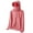 Watermelon Red, variant on Womens UPF 50+ Sun Protection Jacket Outdoor Athletic Hooded Lightweight Long Sleeve Sun Shirt with Zipper Pockets