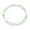Green, variant on Sterling Silver and Yellow Enamel Paperclip Bracelet, 7 Inches For Women