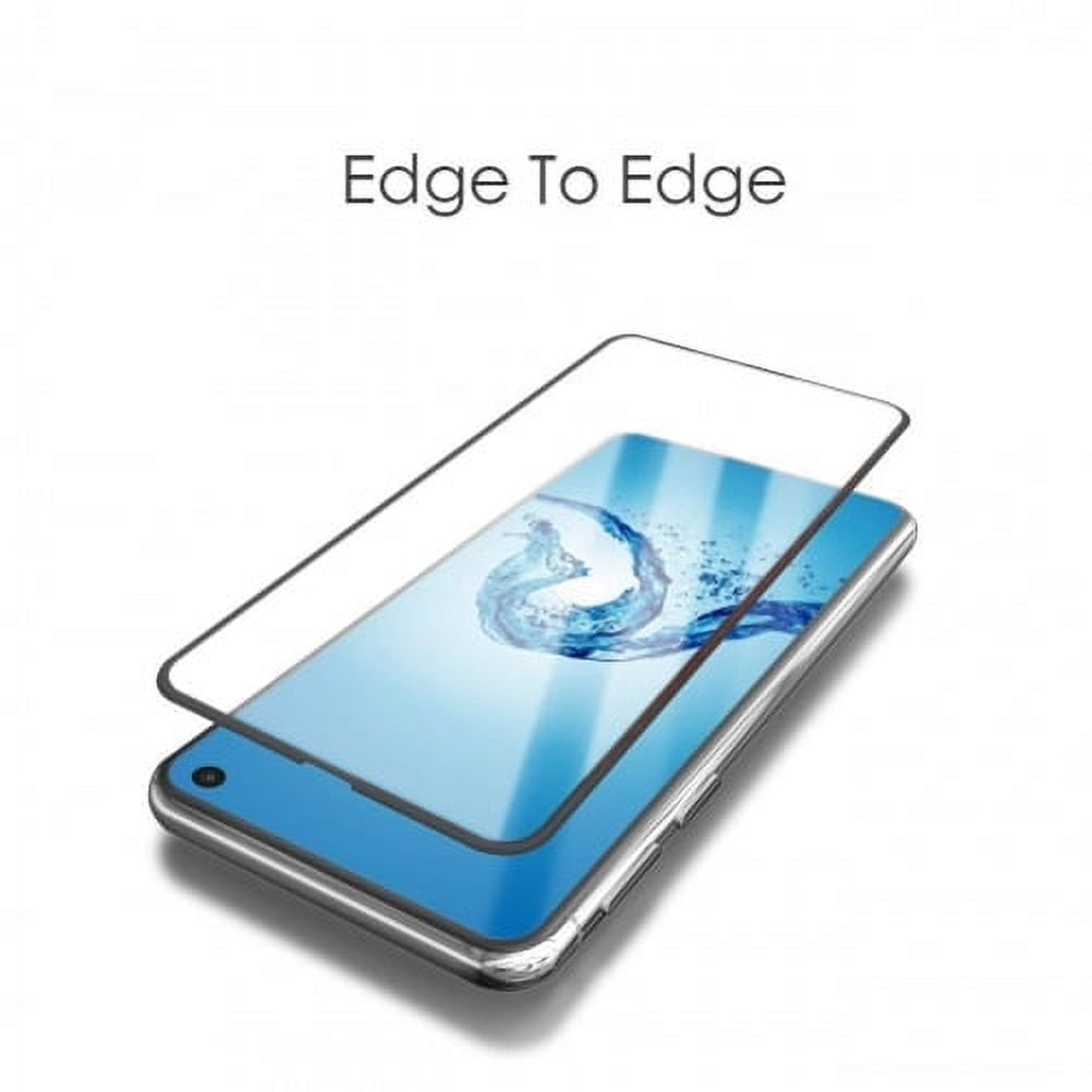 Tempered Glass Screen Protector w Leather Case Belt Clip w DC Socket Car Charger Splitter for Samsung Galaxy S10e - 5D Curved Edge Full Cover, Holster Cover Pouch, 2-Port USB Power Adapter L5A