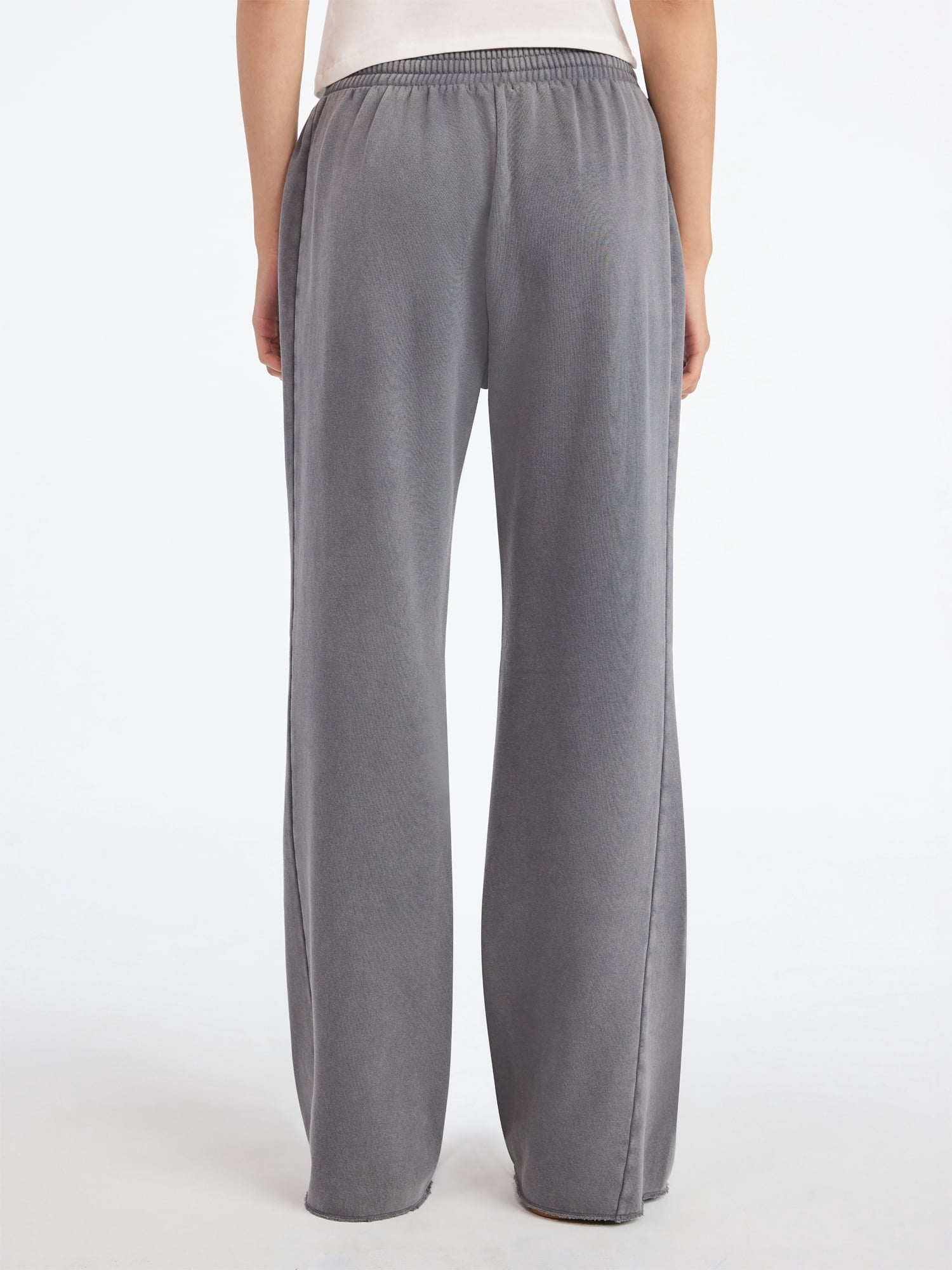 Scoop Women’s and Women's Plus Mineral Washed Fleece Flare Leg Sweatpants, Sizes XS-4X
