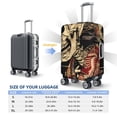 thumbnail image 6 of Daiia Gothic Eastern Floral Skull Luggage Cover, Thickened Washable Travel Luggage Covers, Elastic Unique Baggage Covers for 18-20 inch Luggage-Small, 6 of 9