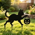 thumbnail image 5 of Halloween Garden Garden Stake,Metal Cat Pumpkin Stake,Outdoor Yard Silhouette Ornament for Backyard Lawn Arrangement and Holiday Horror Party Decor, 5 of 5