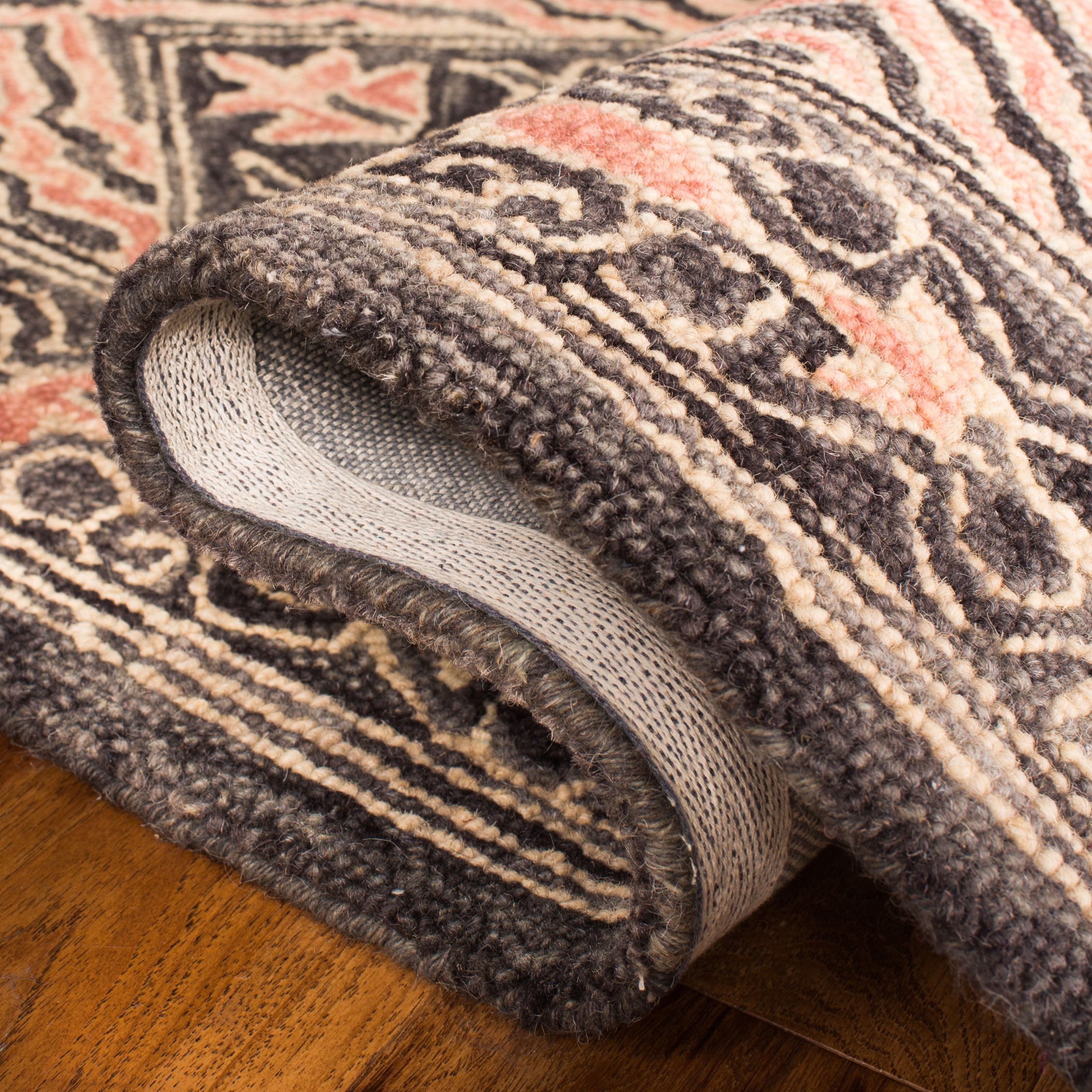 SAFAVIEH Trace Dulcibella Oriental Area Rug, Black/Red, 8' x 10'
