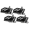 thumbnail image 2 of DimyFew 4 Pieces Corner Bracket Stainless Steel Cargo Box Secure Holder Quick Release Right Angle Limiter Luggage Barrel Fixing Clamp Suitable for Outdoor Adv Black, 2 of 8