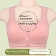 thumbnail image 1 of Sujetador de talla grande con copa moldeada y hebilla frontal para mujer de mediana edad, ropa interior sin aro y tirantes anchos para los hombros para mujer, 1 of 4