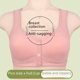 thumbnail image 1 of Sujetador de talla grande con copa moldeada y hebilla frontal para mujer de mediana edad, ropa interior sin aro y tirantes anchos para los hombros para mujer, 1 of 4
