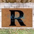 thumbnail image 2 of Welcome Mats for Front Door Initial Door Mat Initial R Front Door Mat Outside Entrance Personalized Home Decor 16x24IN Summer Door Mats Coir Door Mat Dirt Trapper Entryway Floor Mats for Outside, 2 of 5
