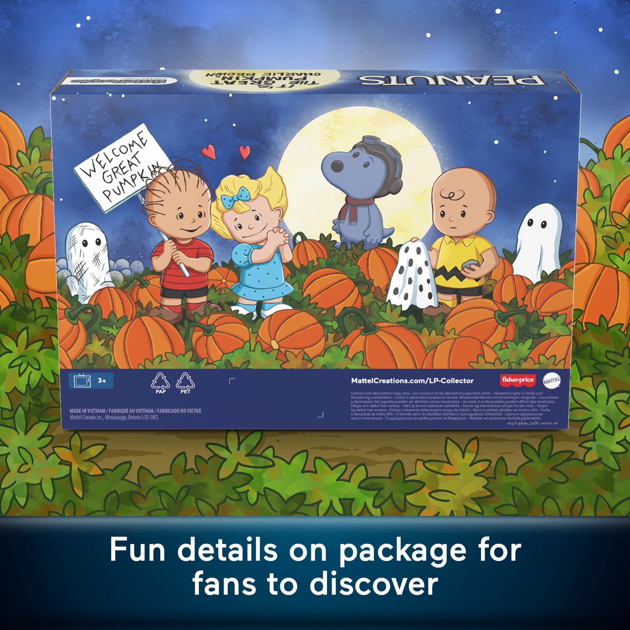 Little People Collector Peanuts It’s the Great Pumpkin, Charlie Brown Special Edition Set for Fans