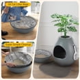 thumbnail image 2 of Hidden Litter Box  by Eggloa6, Smart Odor Removal System with Liners, Mat, Artificial , and Scoop for Pets, 2 of 18