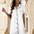 thumbnail image 2 of Girls Sleepwear Satin Nightgown Mini Chemise Short Nightwear Nightgowns For, 2 of 5