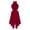 Burgundy, variant on CHICTRY Junior Girls Sequined Irregular Ballet Lyrical Leotard Dress Hollow Waist Modern Jazz Dance Costume