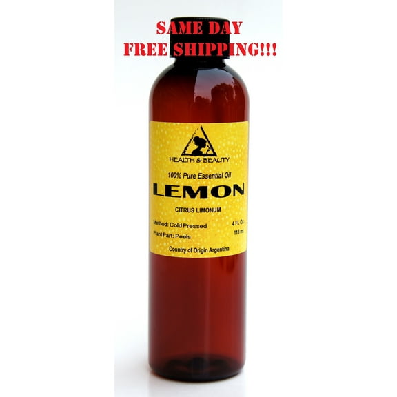LEMON ESSENTIAL OIL AROMATHERAPY 100% PURE NATURAL 4 OZ