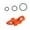 Orange color, variant on CIYISON Fishing Rod Hook Keeper Fishing Tackle Accessory Baits Holder with Rubber Rings