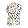thumbnail image 2 of Balery Cartoon Animals Printed Men’s Short Sleeve Polo Shirt, Midweight Men's Shirt,Golf Polo shirts -XX-Large, 2 of 9