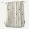 thumbnail image 1 of Simply Daisy 70" W x 73" H Filigree Forrest Geometric Print Polyester Shower Curtain, Ivory, 1 of 3