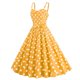 thumbnail image 3 of WILLBEST Vestido Casual Para Mujer, Sin Mangas, Cuello En V, Estampado De Lunares A Cuadros, Vestido Vintage De Retazos, Fiesta, Con Cremallera, Vestidos De Vuelo, 3 of 3