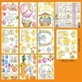 thumbnail image 4 of Easter Glass Sticker Decal Set 9pcs Spring Holiday Decorations Room Home Kitchen Decor Removable Window Wall Door Decorations For Easter Decor Party Supplies, 4 of 5