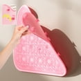 thumbnail image 2 of Shower Foot Scrubber Mat with Non-Slip Suction Cups, Shower Foot and Back Scrubber,Foot Spa Brush for Cleaning & Exfoliating, Foot Points Reflexology Mat for Relax Your Feet,12X12.8 Inch,Pink, 2 of 9