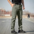 thumbnail image 2 of Lmueinov Men's Waterproof Pants Multi Pocket Outdoor Work Cargo Pants Relaxed Fit Straight Leg Solid Color Trousers for Fishing Golf Work Hiking S-3XL, 2 of 7