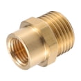 thumbnail image 1 of Conector de lavadora a presión Unique Bargains M14x1.5 a 14mm G1/2" adaptador de manguera masculino y femenino accesorios de latón, 1 of 7