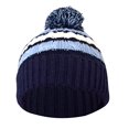 thumbnail image 1 of Peach Couture Chapeau d'Hiver Classique Chaud Adorable pour Enfants à Rayures en Tricot Torsadé avec Pompons Marine, 1 of 1
