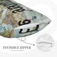 thumbnail image 2 of Plush Throw Pillow Covers, I Haven't Been Everywhere Pillow Cases with Invisible Zipper, Breathable Microfiber Pillow Cases Standard Size for Sleeping Bedroom Sofa Living Room 16x24, 2 of 5