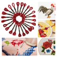 thumbnail image 4 of Embroidery Thread Embroidery Floss 24Pcs CrossStitch Thread Red Embroidery Glossy Braided Floss HandMade Yarn Cotton Skeins, 4 of 8