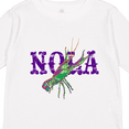 thumbnail image 4 of Inktastic NOLA Mardi Gras Crayfish in Purple Boys or Girls Long Sleeve Toddler T-Shirt, 4 of 5