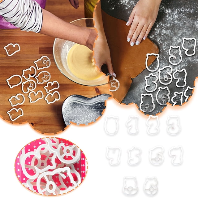 10 Piece Plastic Kitchen Tool Set, Decorative Baking Supplies, Durable Food Grade Plastic, Easy Clean Design, for Home Baking, Cake Decorating Kit, Kitchen Utensil Collection, Mixing, Ihhxbz