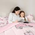 thumbnail image 5 of jejeloiu Kawaii Xmas Snowman Bedding Comforter Set,Marry Christmas Gifts Twin Comforter Sets,White Snowflake Bedding Set For Teens,Luxury Bedroom Decor Reversible,2pcs, 5 of 8
