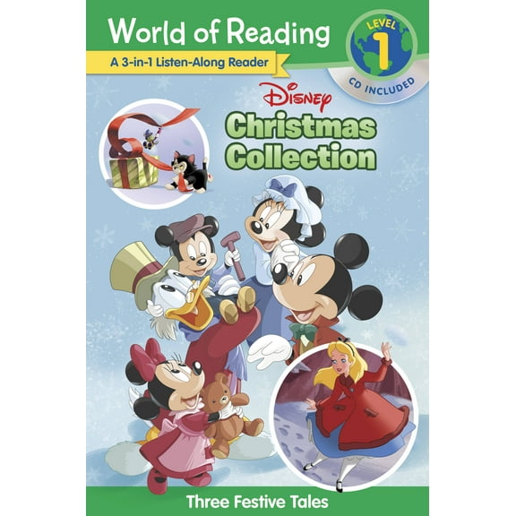 World of Reading: World of Reading: Disney Christmas Collection 3-in-1 Listen-Along Reader-Level 1 : 3 Festive Tales with CD! (Paperback)