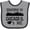 Heather and Black, variant on Inktastic Chicago Illinois Someone Loves Me Skyline Boys or Girls Baby Bib