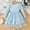 Blue-06, variant on LIBRCLO Kids Girls Dresses, Long Flutter Sleeve Midi Casual Clothes for Spring Fall Holiday Birthday Party Dresses 7-8