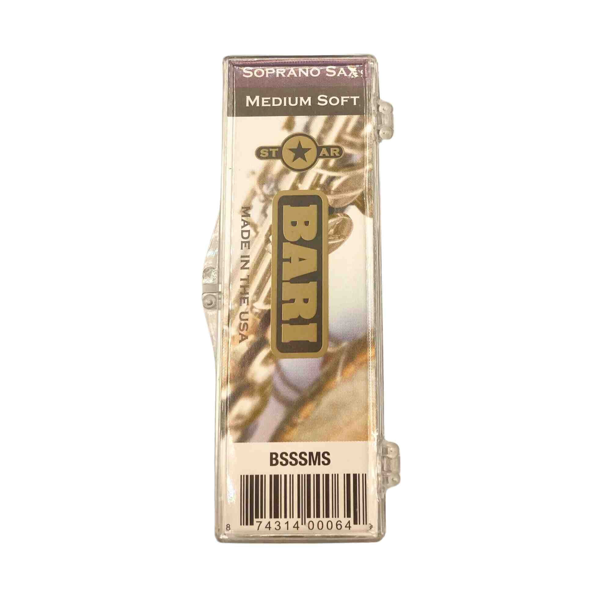 Bari Synthetic Soprano Sax Reed, Star (Gold), Strength Medium Soft 2.5