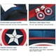 thumbnail image 2 of Mochila para niños, bolso escolar para niños, bolso para libros, bolso de viaje impermeable con cómic para niños, azul marino, 2 of 5