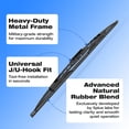 thumbnail image 6 of 5 PLUS® 22" Conventional Windshield Wiper Blade,OEM Quality Premium All-Season Windshield Wiper Blades for my car,Fit for J/U HOOK Arm, 6 of 11