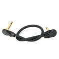 thumbnail image 2 of Cable de Pedal de guitarra, Conector de ángulo recto dorado negro, Accesorios para Instrumentos Musicales, 33cm de longitud, 2 of 7