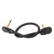 thumbnail image 2 of Cable de Pedal de guitarra, Conector de ángulo recto dorado negro, Accesorios para Instrumentos Musicales, 33cm de longitud, 2 of 7