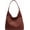 Pu-brown, variant on Suede Hobo Purse for Women Trendy Slouchy Shoulder Bag 2Pcs Set | Soft Fall Suede Purse,Large Capacity,Retro Brown Suede Bag,Slouchy Suede Tote Bag for Everyday Work Gym Travel Weekend