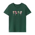 thumbnail image 1 of Camiseta de Mujer Camiseta con Cuello Redondo Souvenir Camiseta Básica de Ajuste Regular para Viajeros S, 1 of 7