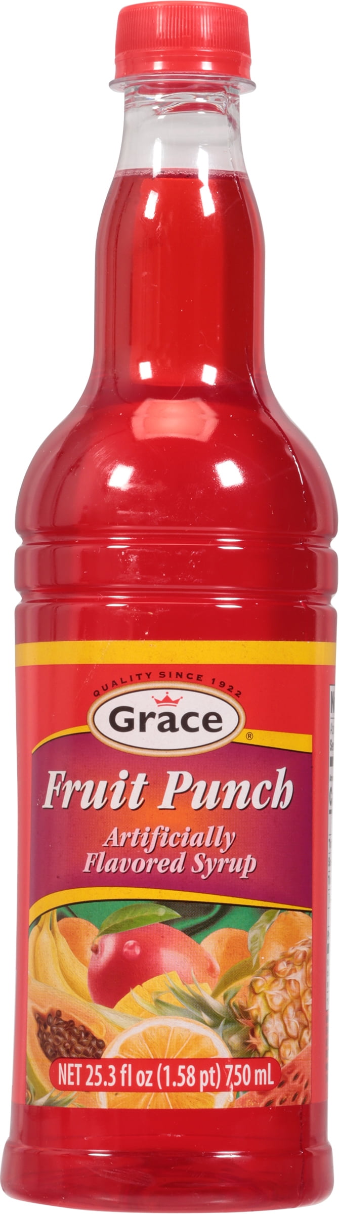 GraceKennedy Fruit Punch Flavored Syrup, 33.9 oz Bottle