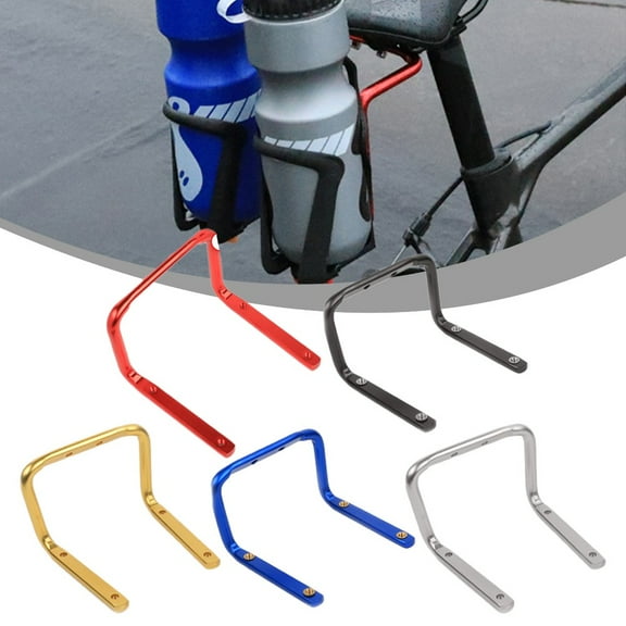 Bike Bottle Holder Adapter For Seat Post With Dual Water Bottle Capacity Black Fangkenuo