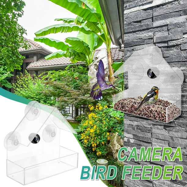 Dvkptbk Hummingbird Feeder Bird Feeder with Camera, HD 1080P Night